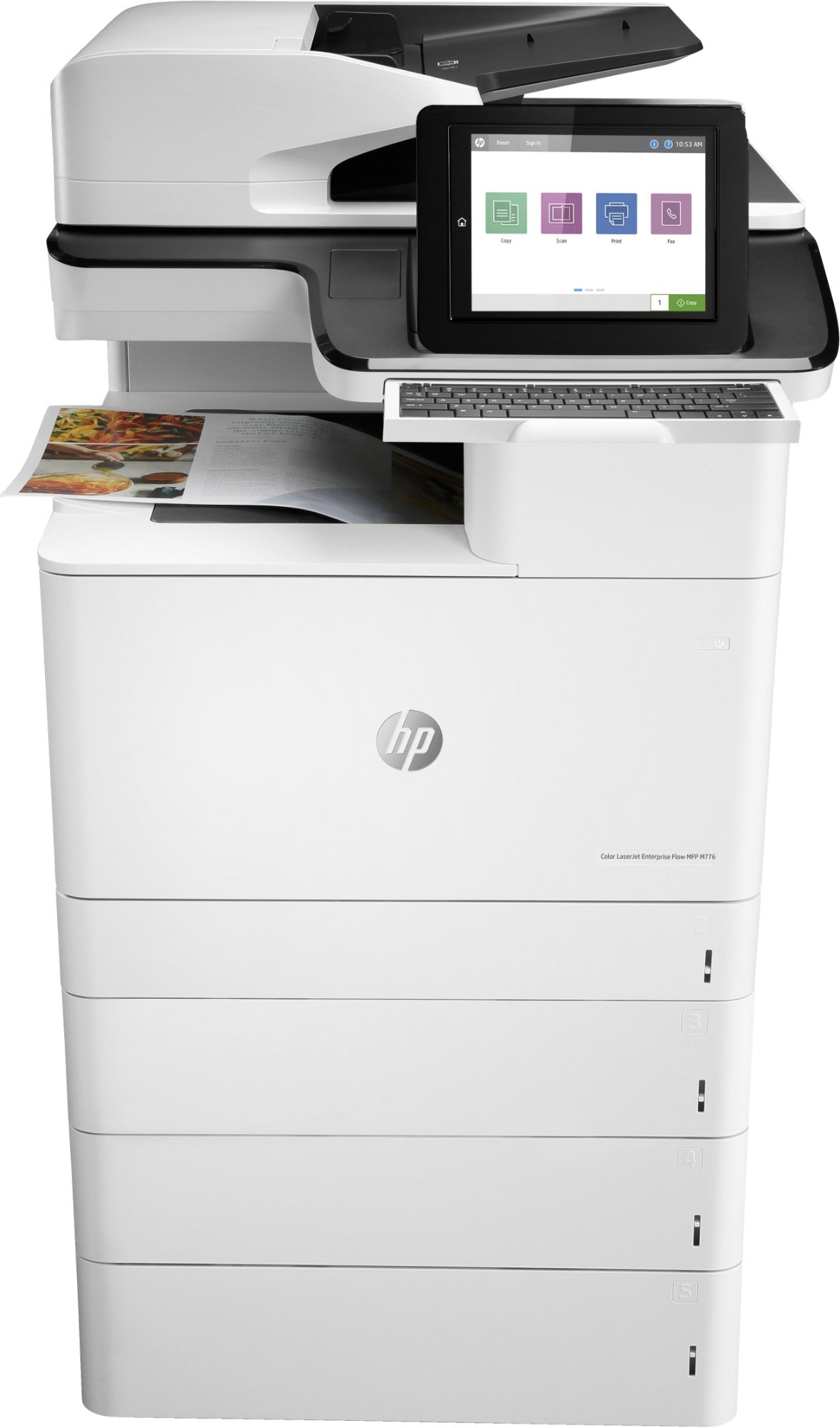 HP Color LaserJet Enterprise Flow MFP M776z, Print, copy, scan and fax, Front-facing USB printing  - Printers & Scanners - HP