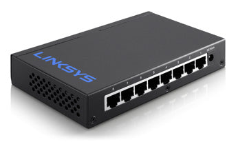 Linksys LGS108-UK network switch Unmanaged Gigabit Ethernet (10/100/1000) Black  - Networking - Linksys