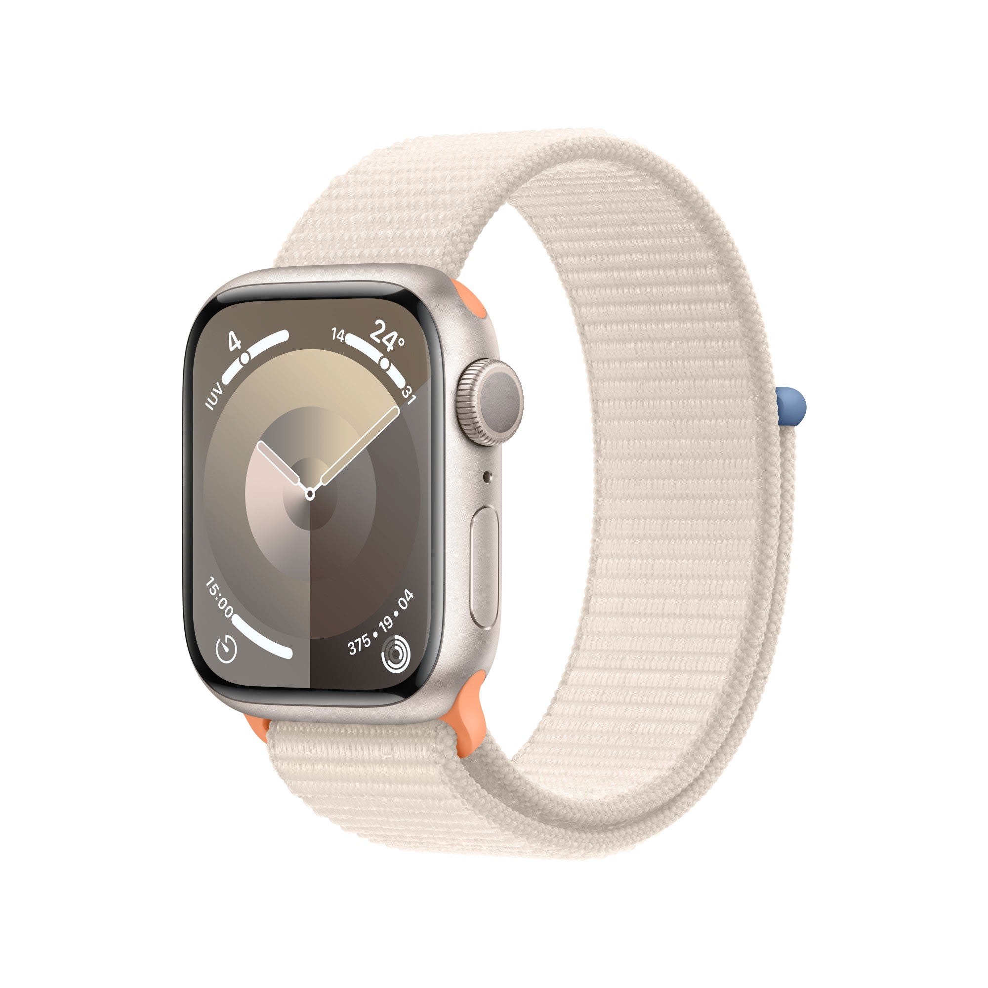 Apple Watch Series 9 GPS 41mm Starlight Aluminium Case w/ Starlight Sport Loop  - Telecom & Navigation - Apple