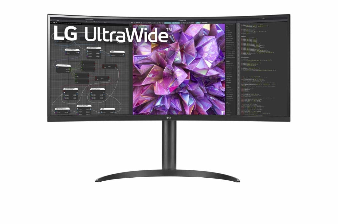 LG 34WQ75C-B computer monitor 86.7 cm (34.1") 3440 x 1440 pixels UltraWide Quad HD Black