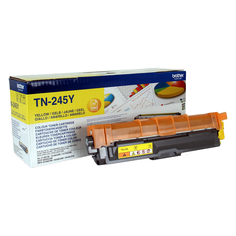 Brother TN-245Y Toner-kit yellow high-capacity, 2.2K pages ISO/IEC 19798 for Brother HL-3140  - Printers & Scanners - Brother