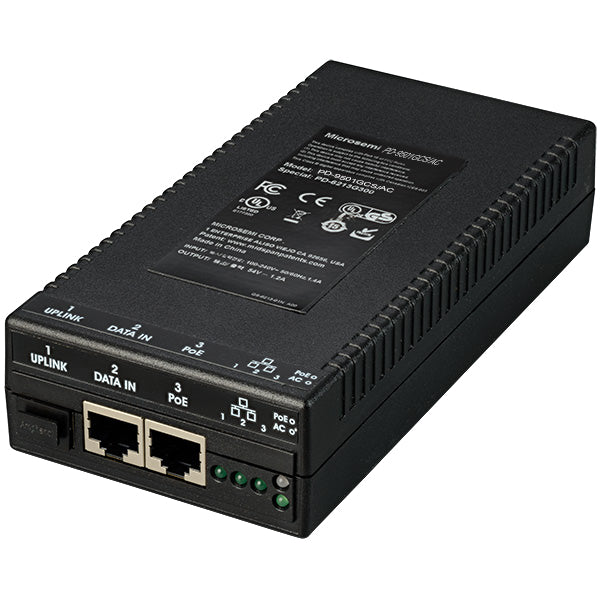 Microchip Technology PD-9501GCS/AC-EU PoE adapter Gigabit Ethernet 54 V  - Networking - Microchip Technology