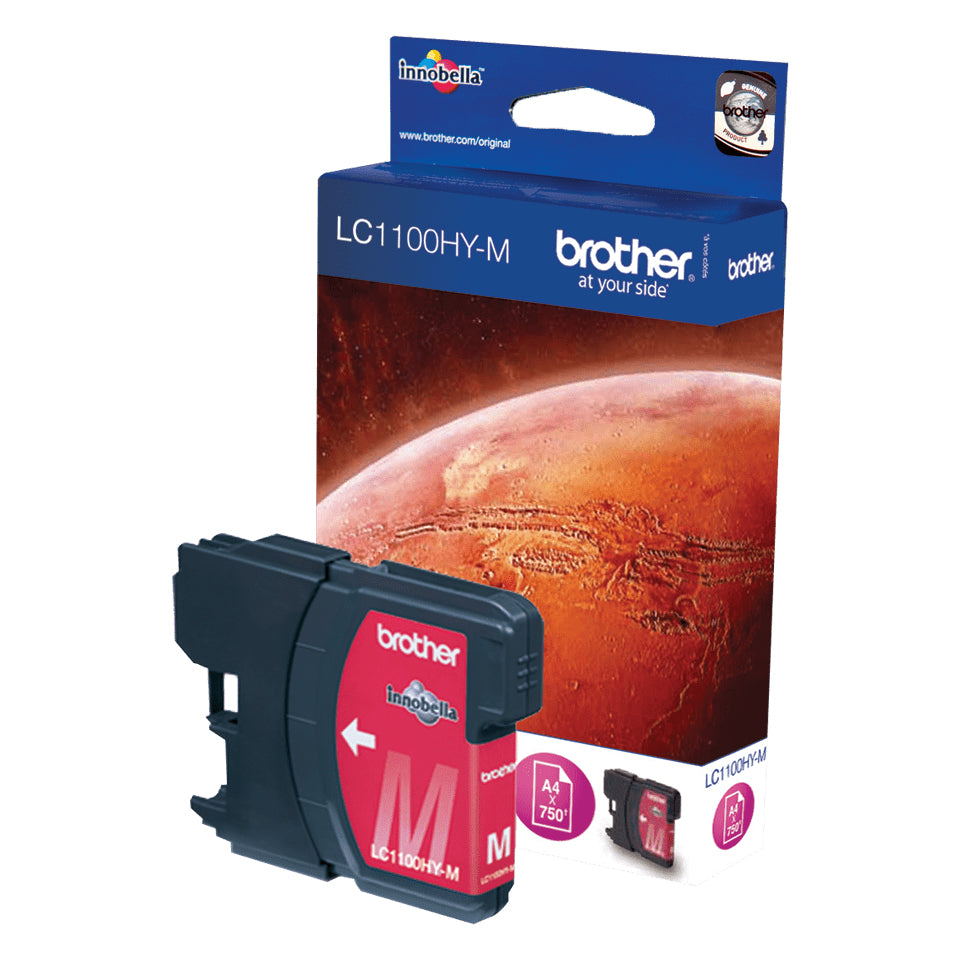 Brother LC-1100HYM Ink cartridge magenta high-capacity, 750 pages ISO/IEC 24711 10.1ml for Brother MFC 6490 C  - Printers & Scanners - Brother