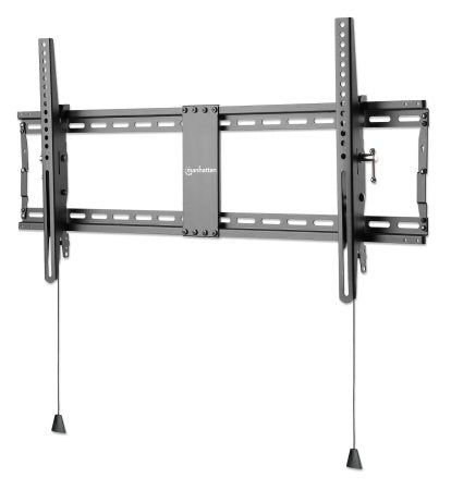 Manhattan TV & Monitor Mount, Wall (Low Profile), Tilt, 1 screen, Screen Sizes: 43-100", Black, VESA 200x200 to 800x400mm, Max 70kg, Foldable for Extra-Small and Shipping-Friendly Packaging, LFD, Lifetime Warranty  - AV & Photo - Manhattan