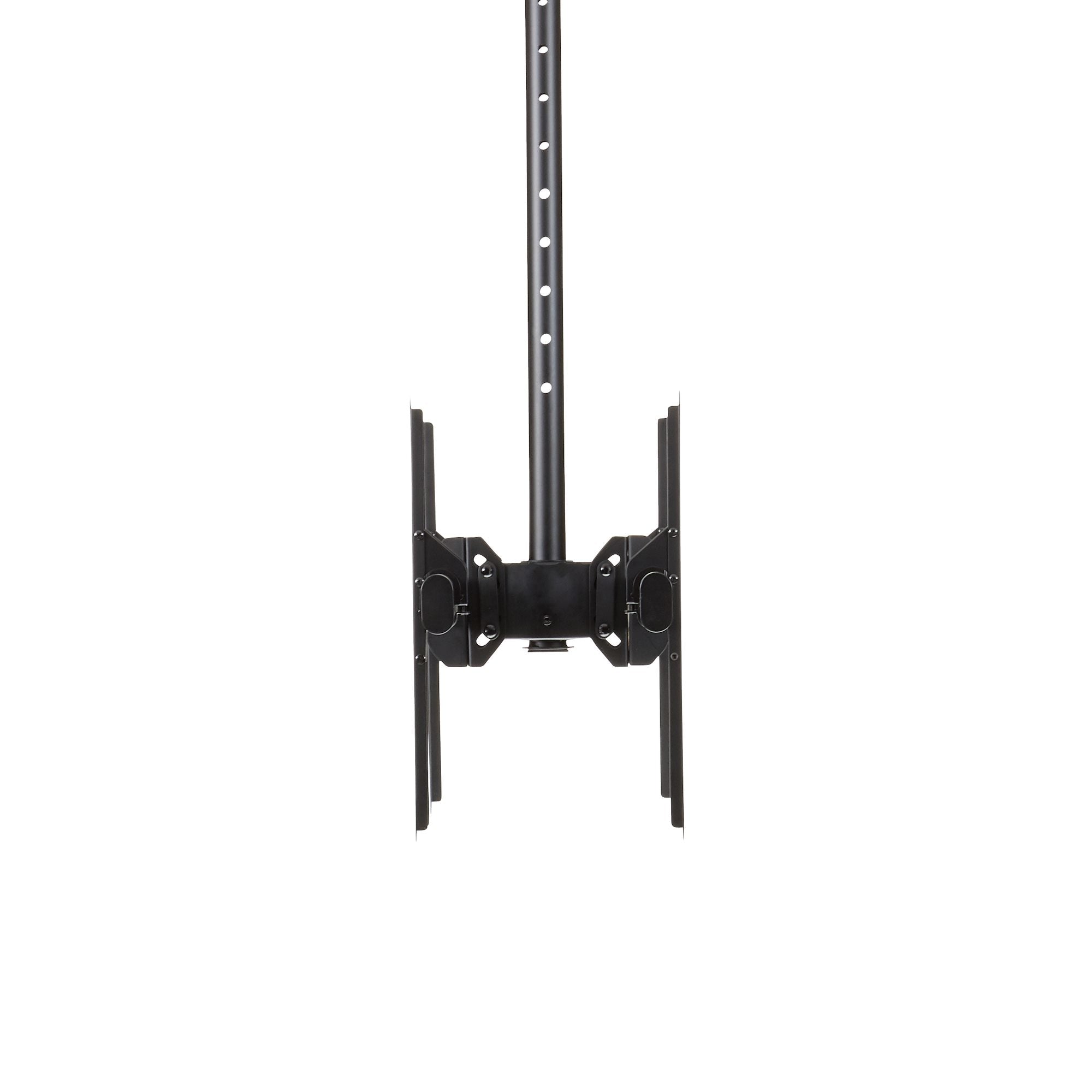 StarTech.com Dual TV Ceiling Mount - Back-to-Back Heavy Duty Hanging Dual Screen Mount with Adjustable Telescopic Pole - Tilt/Swivel/Rotate - VESA Bracket for 32”-75" Displays