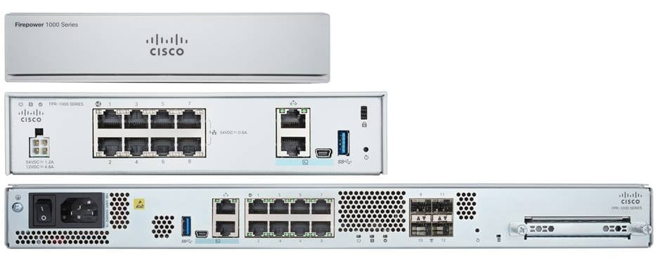 Cisco Secure Firewall: Firepower 1150 Appliance with FTD Software, 8 Gigabit Ethernet (GbE) Ports, 2 SFP Ports, 2 SFP+ Ports, Up to 3 Gbps Throughput, 90-Day Limited Warranty (FPR1150-NGFW-K9)