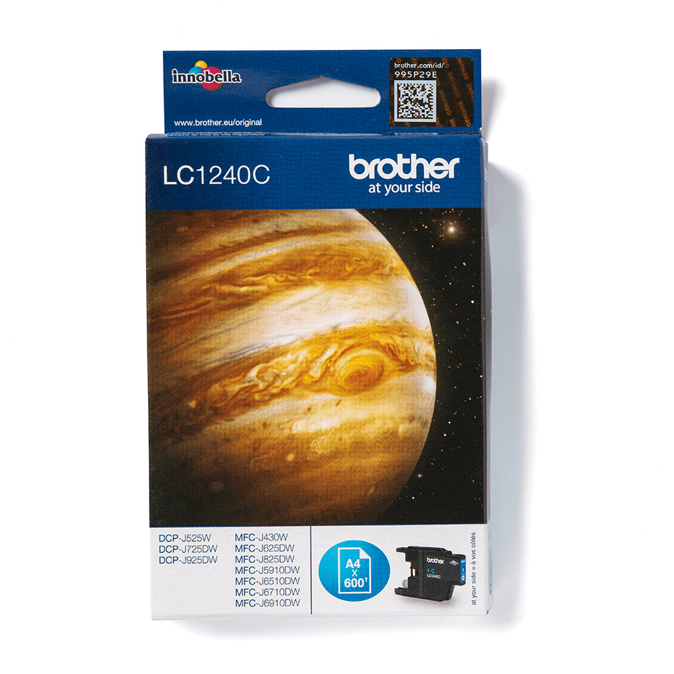 Brother LC-1240C Ink cartridge cyan, 600 pages ISO/IEC 24711 for Brother DCP-J 525/MFC-J 6510