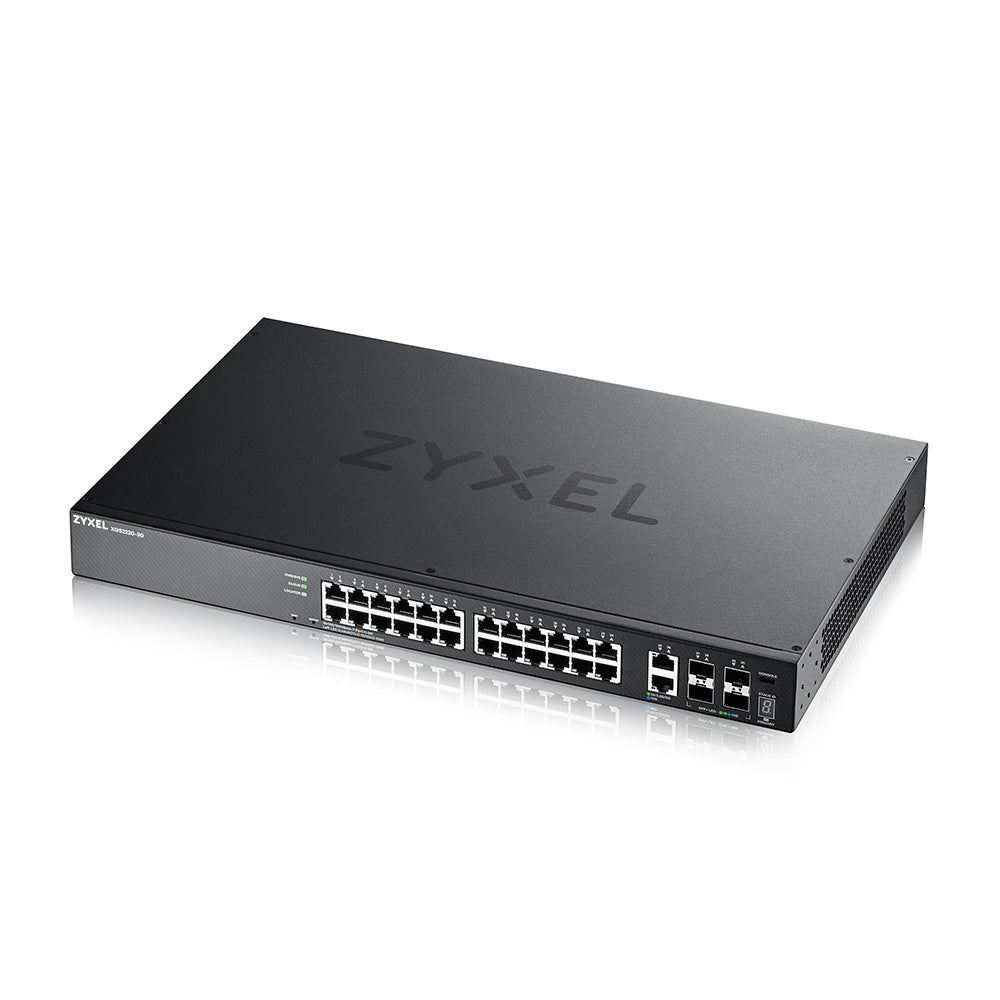 Zyxel XGS2220-30 Managed L3 Gigabit Ethernet (10/100/1000) Black  - Networking - Zyxel