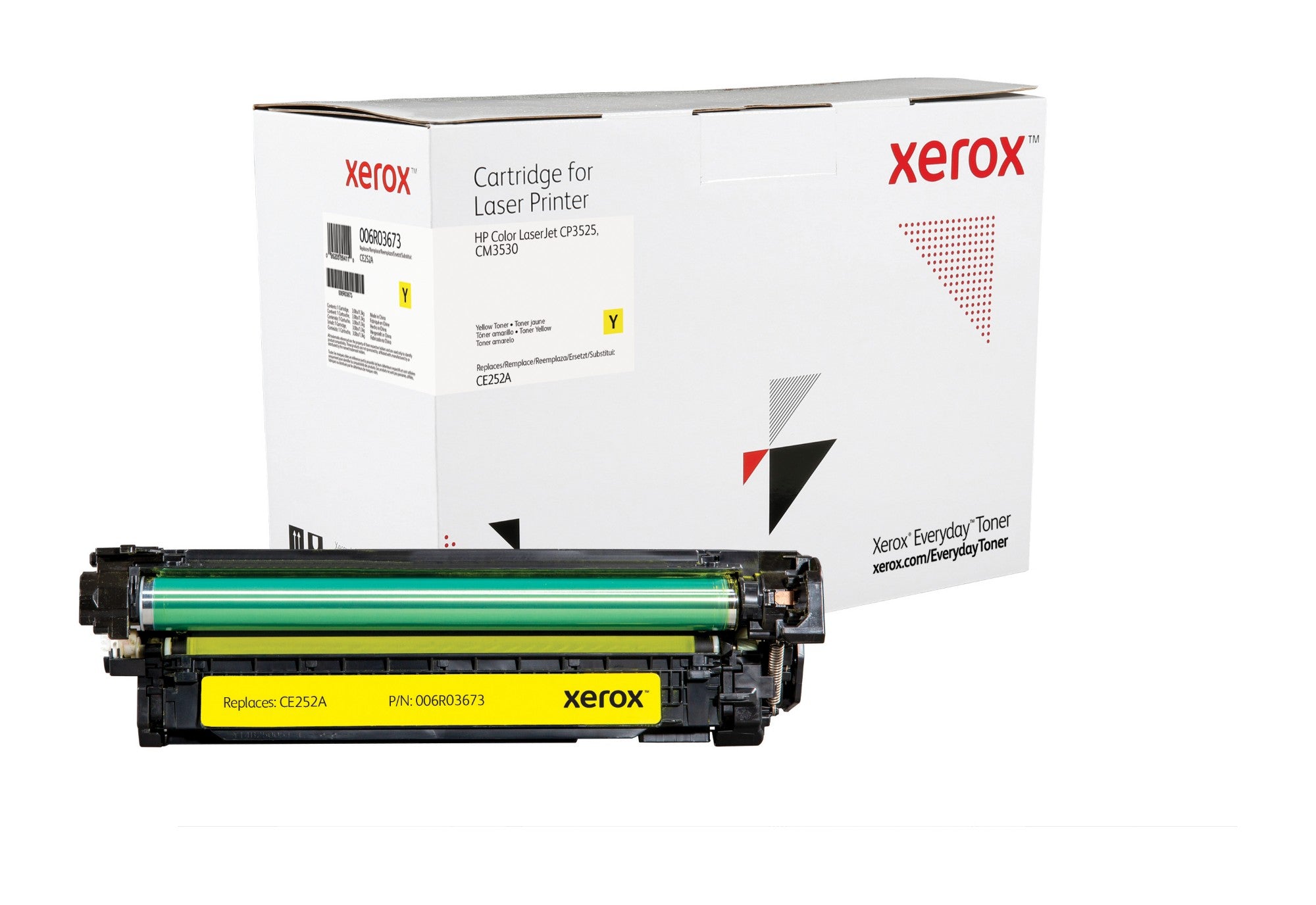Everyday™ Yellow Toner by Xerox compatible with HP 504A (CE252A)