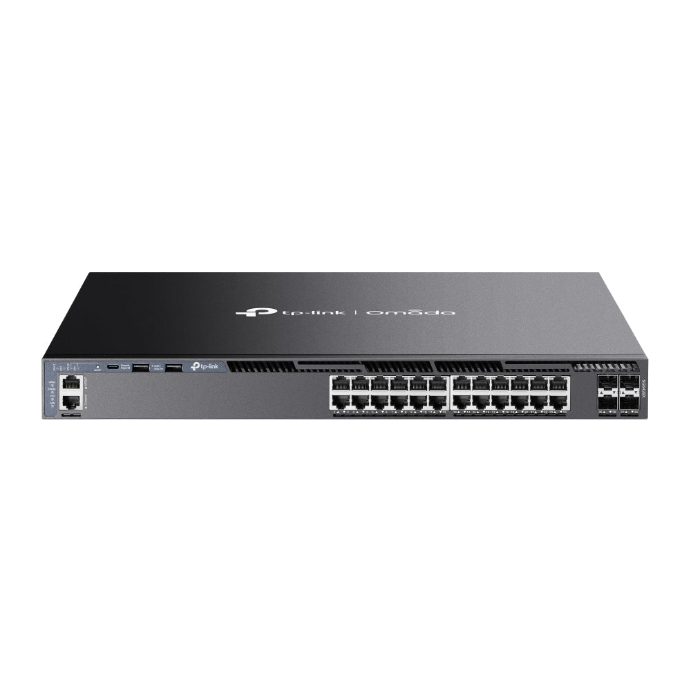 TP-Link Omada 24-Port Gigabit Stackable L3 Managed Switch with 4 10G Slots  - Networking - TP-LINK