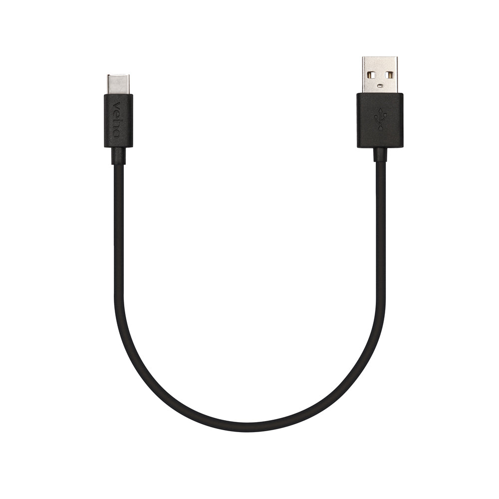 Veho Pebble USB-A to USB-C Universal Charge and Sync 0.2m/0.7ft Cable – Black (VCL-002-C-20CM)  - Computer Cables - Veho