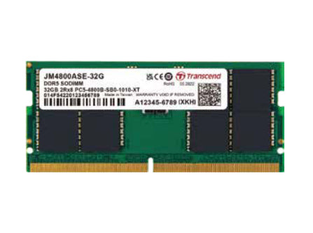 Transcend JetMemory JM4800ASE-16G memory module 16 GB 1 x 16 GB DDR5 4800 MHz