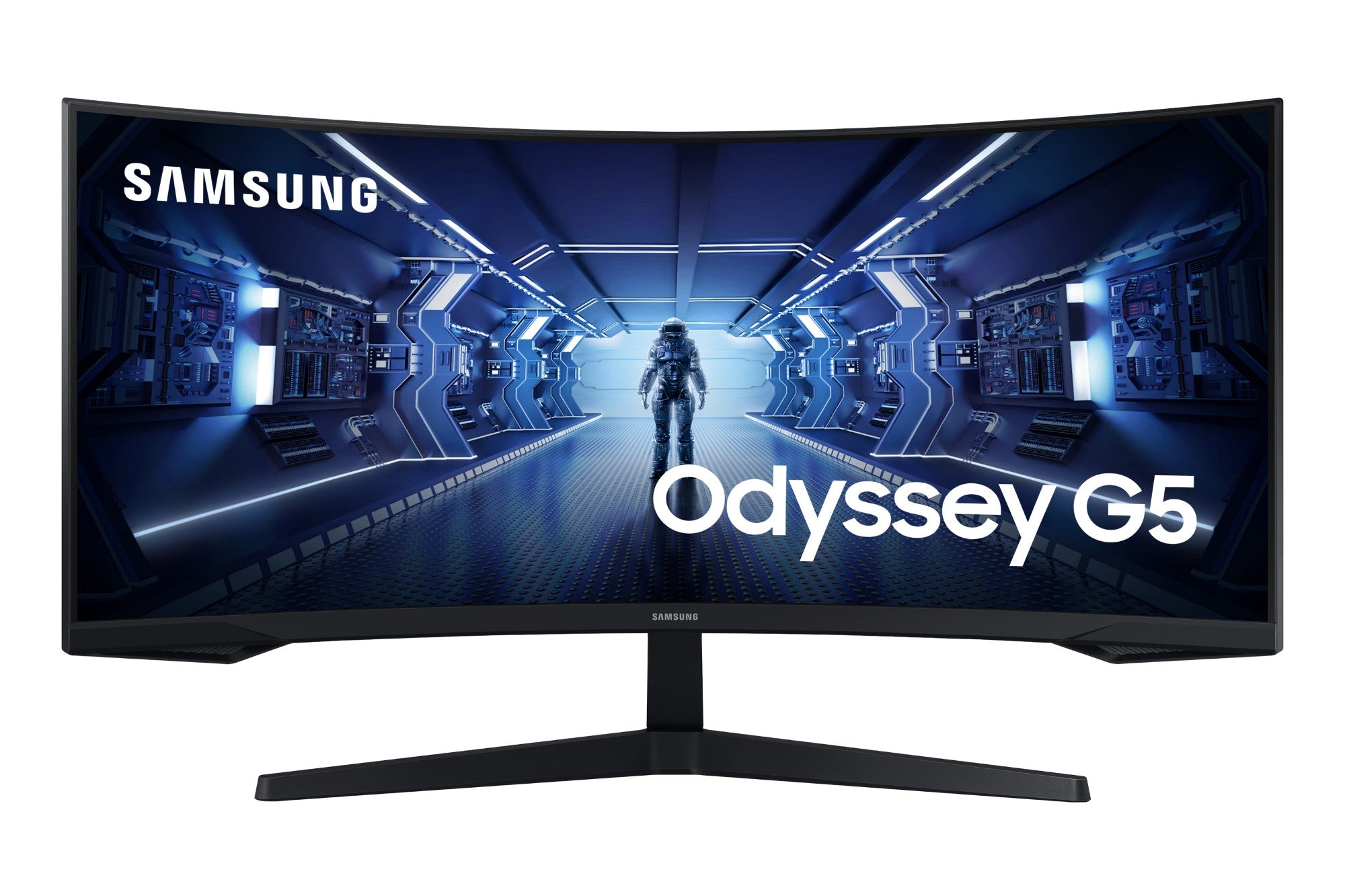 Samsung Odyssey LC34G55TWWPXXU computer monitor 86.4 cm (34") 3440 x 1440 pixels UltraWide Quad HD LED Black  - Monitors & Accessories - Samsung