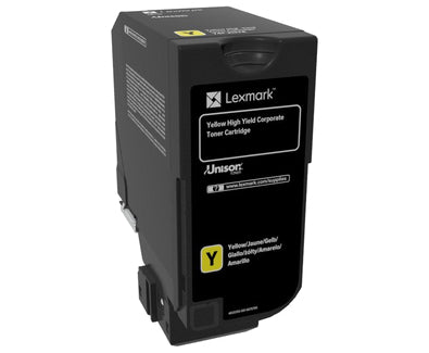 Lexmark 74C2HYE Toner-kit yellow return program corporate, 12K pages ISO/IEC 19798 for Lexmark CS 725  - Printers & Scanners - Lexmark