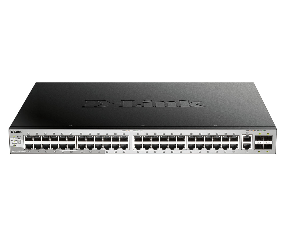 54-Port Lite Layer 3 Stackable Managed Gigabit Switch DGS-3130-54TS