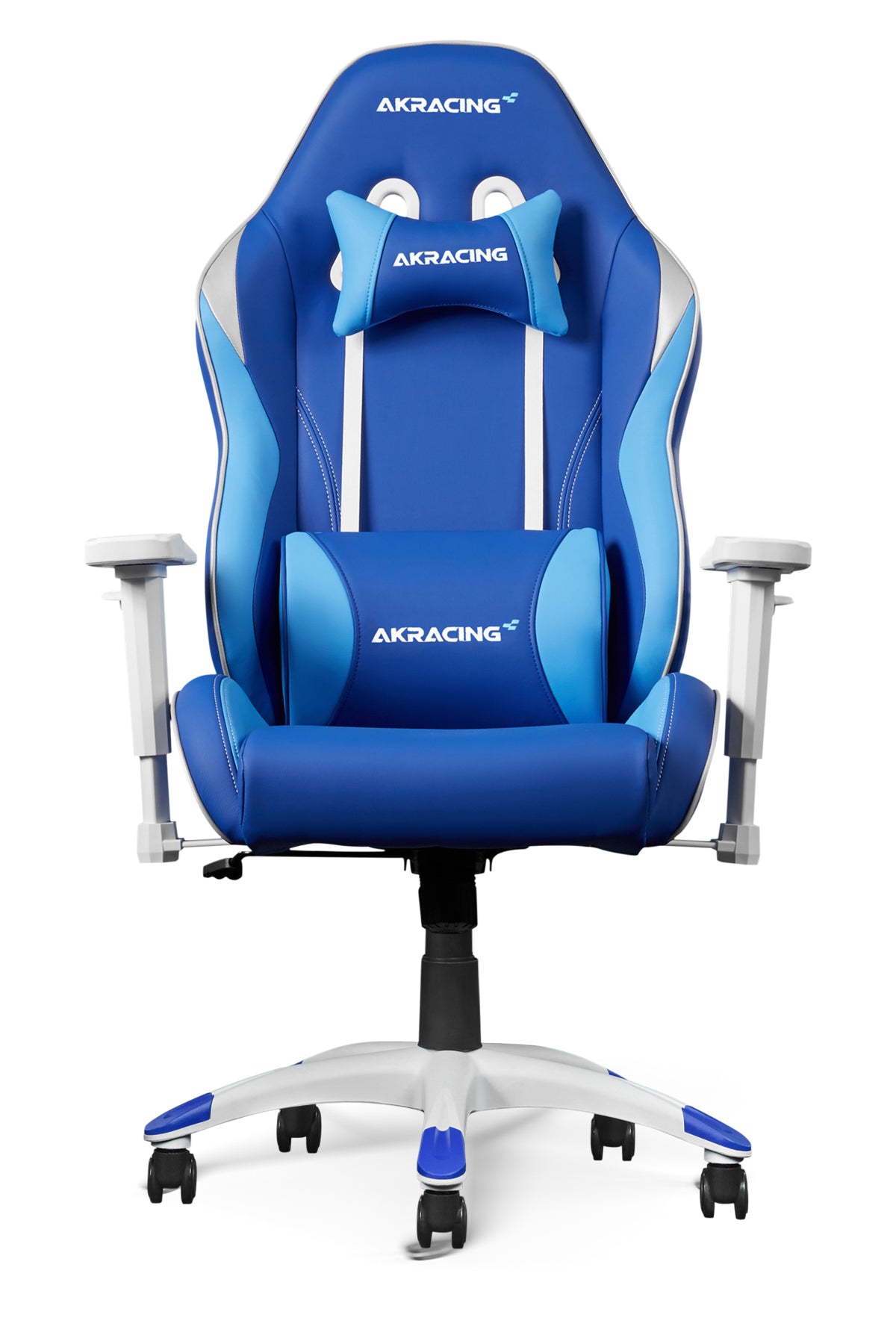 AKRacing California PC gaming chair Upholstered padded seat Blue Whit