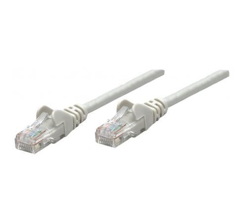Intellinet Network Patch Cable, Cat6A, 50m, Grey, Copper, S/FTP, LSOH / LSZH, PVC, RJ45, Gold Plated Contacts, Snagless, Booted, Lifetime Warranty, Polybag
