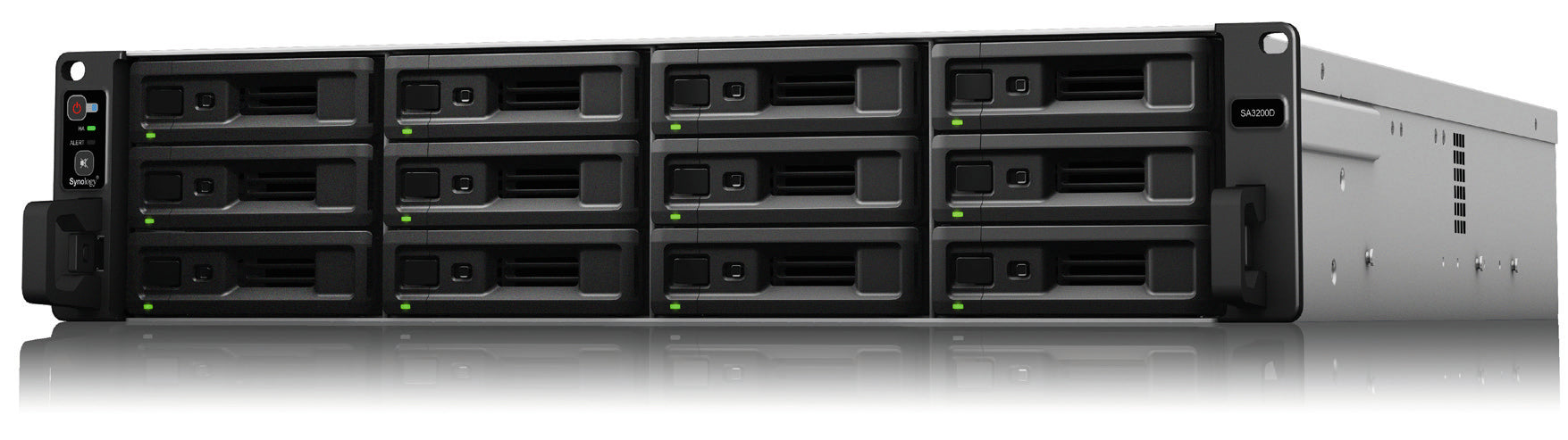 Synology RackStation SA3200D NAS/storage server Rack (2U) Ethernet LAN Black, Grey D-1521