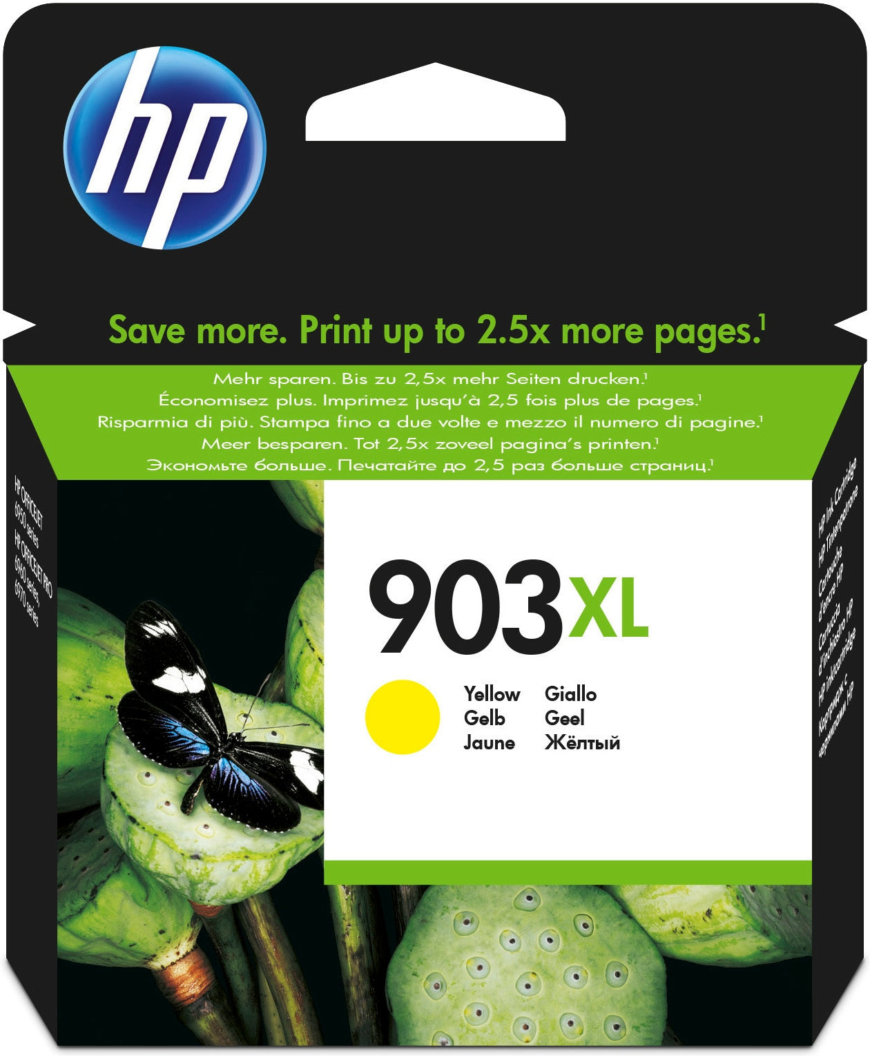 HP T6M11AE/903XL Ink cartridge yellow high-capacity, 750 pages 8.5ml for HP OfficeJet Pro 6860/6950