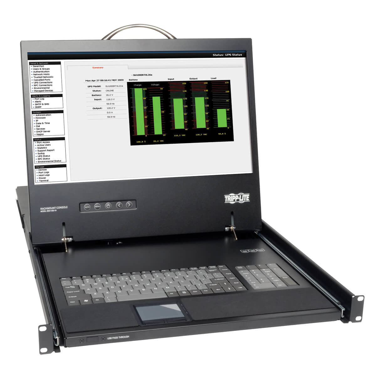 Tripp Lite B021-000-19 1U Rack-Mount Console with 19 in. LCD, TAA  - Computer Components - Tripp Lite