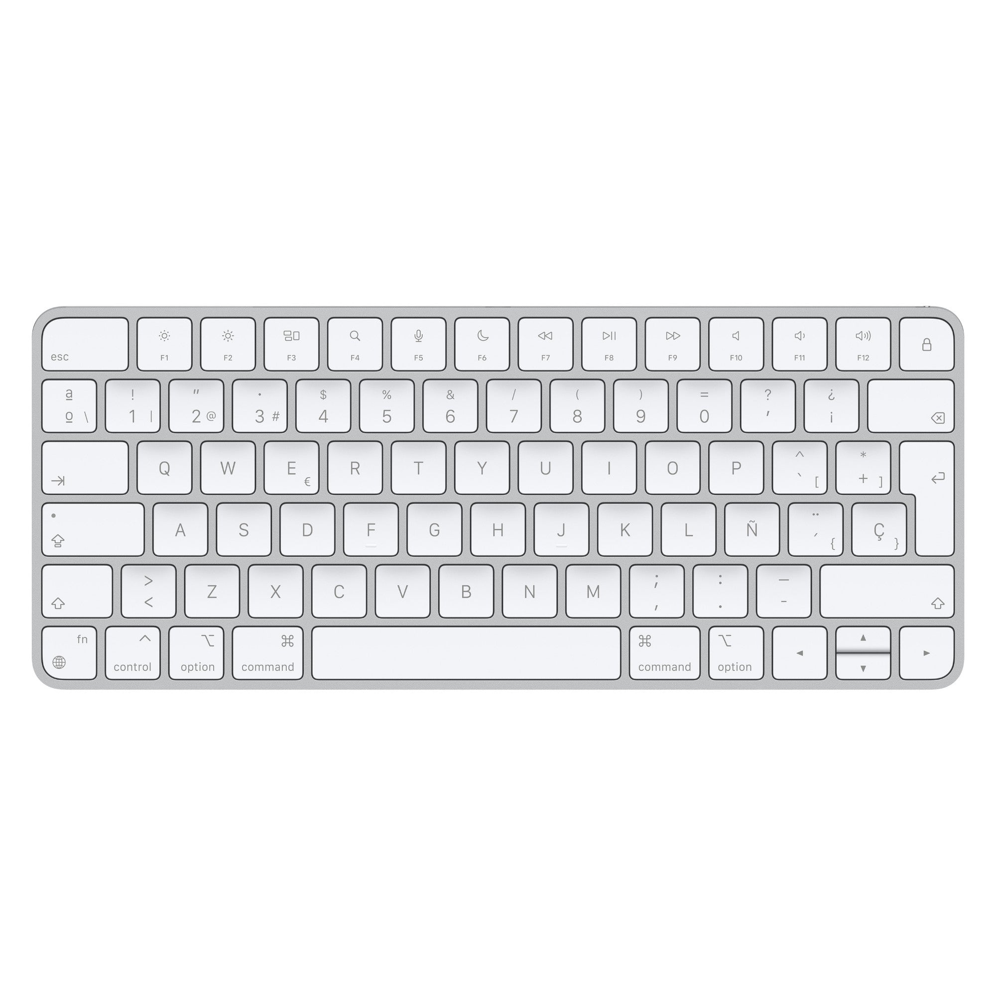 Apple Magic keyboard Universal USB + Bluetooth Spanish Aluminium, White  - Data Input Devices - Apple