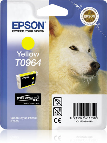 Epson C13T09644010/T0964 Ink cartridge yellow, 890 pages 11.4ml for Epson Stylus Photo R 2880