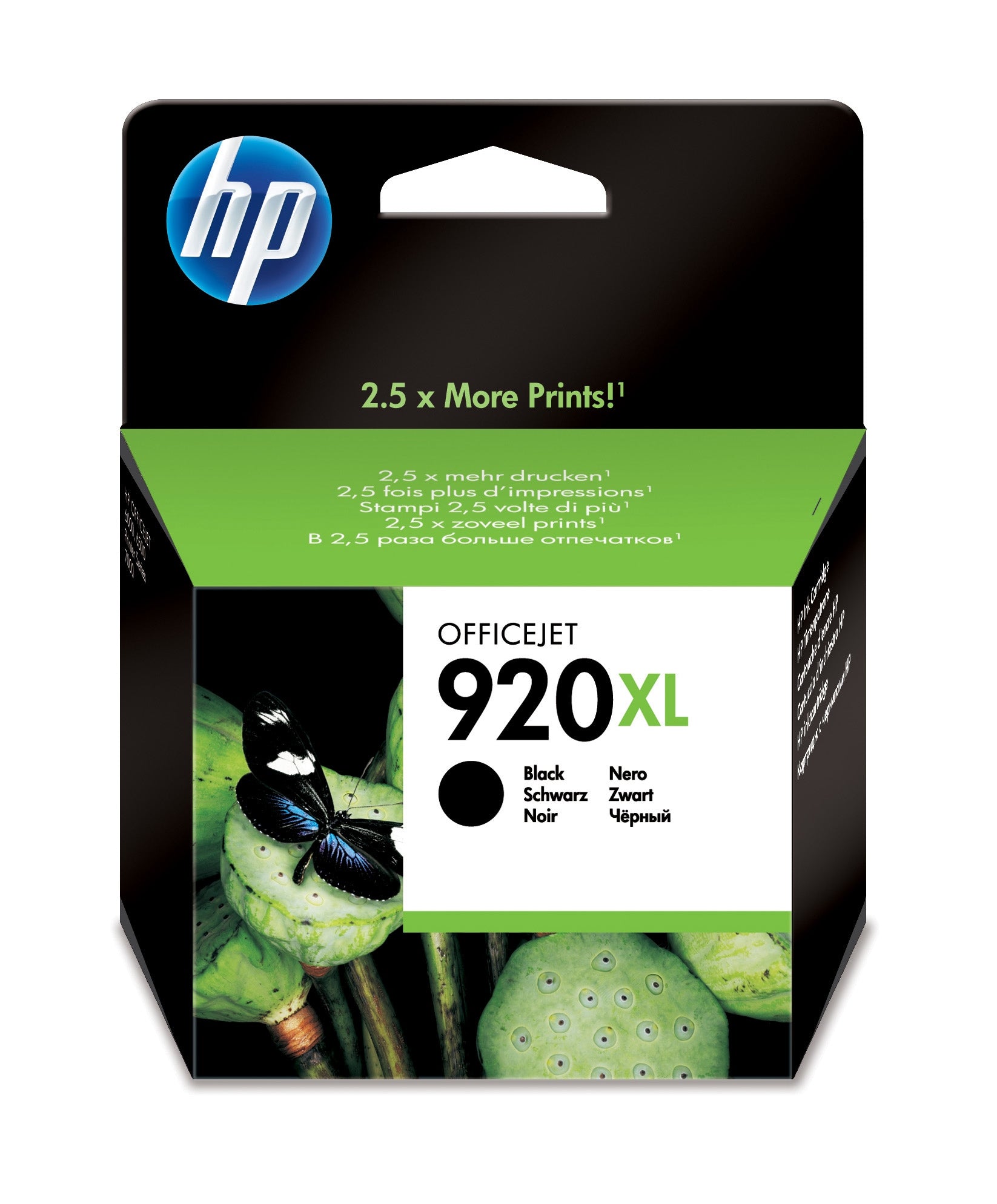 HP CD975AE/920XL Ink cartridge black high-capacity, 1.2K pages ISO/IEC 24711 49ml for HP OfficeJet 6000  - Printers & Scanners - HP