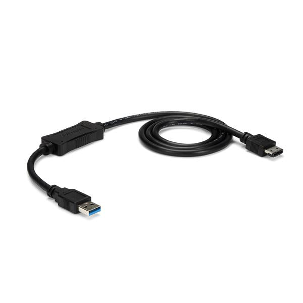 StarTech.com USB 3.0 to eSATA HDD / SSD / ODD Adapter Cable - 3ft eSATA Hard Drive to USB 3.0 Adapter Cable - SATA 6 Gbps