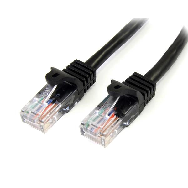 StarTech.com Cat5e Ethernet Patch Cable with Snagless RJ45 Connectors - 10 m, Black