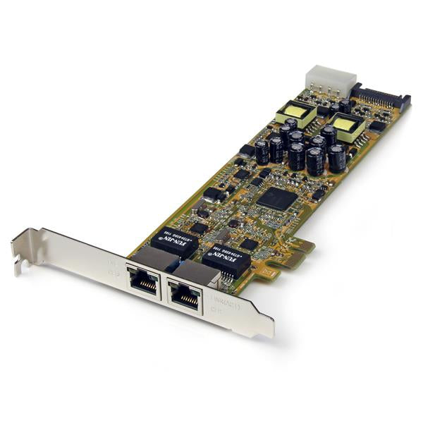 StarTech.com Dual Port PCI Express Gigabit Ethernet PCIe Network Card Adapter - PoE/PSE  - Computer Components - StarTech.com