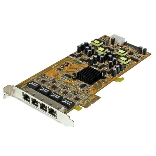 StarTech.com 4 Port Gigabit Power over Ethernet PCIe Network Card - PSE / PoE PCI Express NIC  - Computer Components - StarTech.com