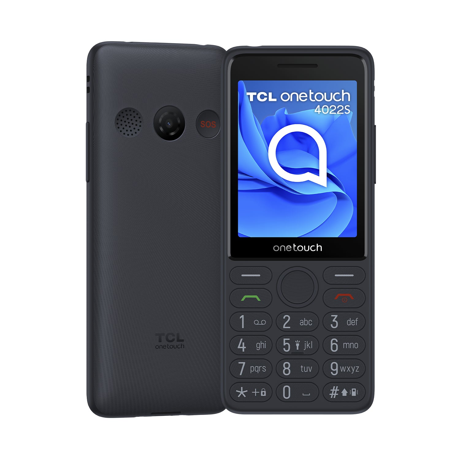 TCL Onetouch 4022s 7.11 cm (2.8") 75 g Grey Senior phone
