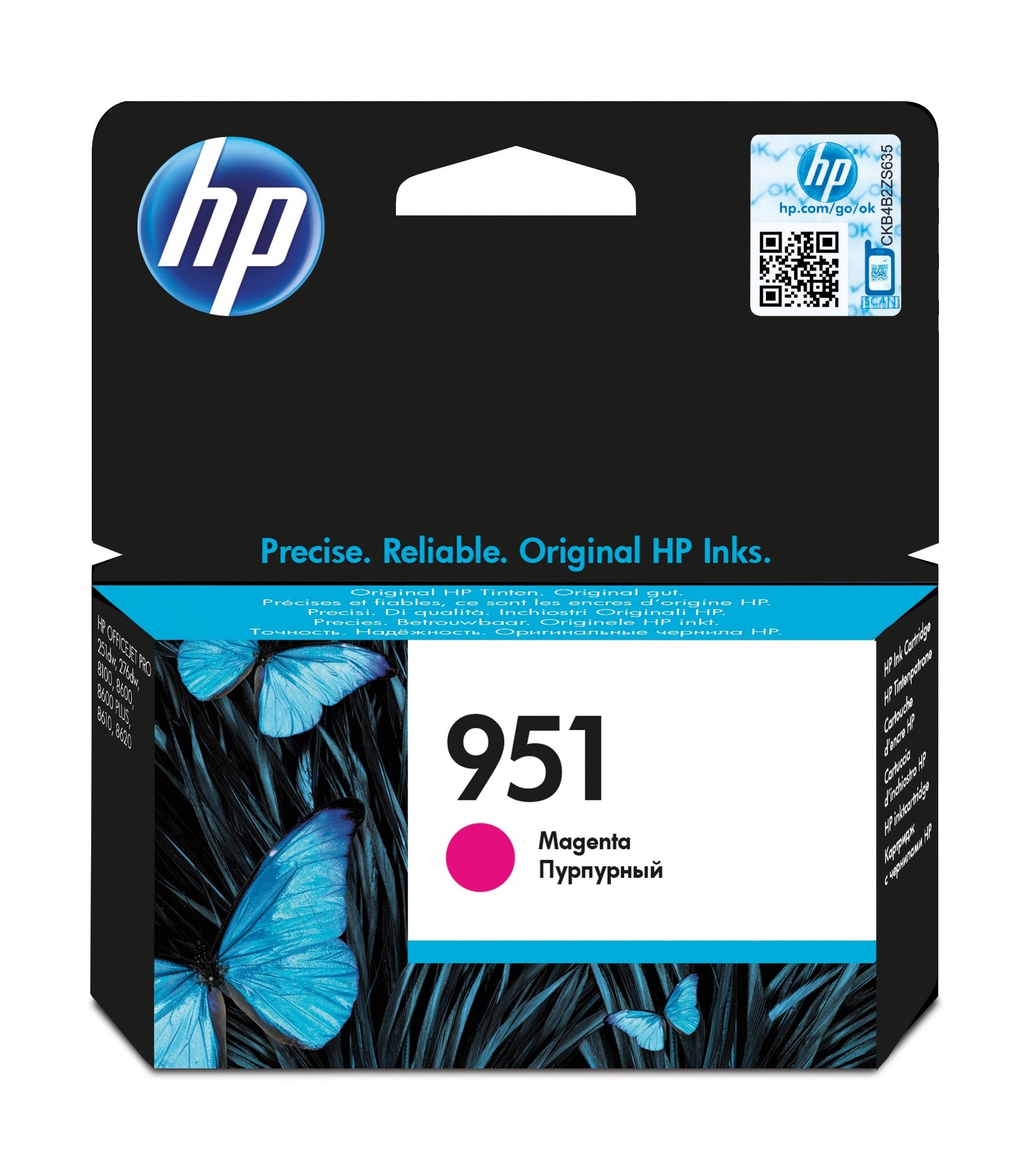 HP CN051AE/951 Ink cartridge magenta, 700 pages ISO/IEC 24711 8ml for HP OfficeJet Pro 8100/8610/8620