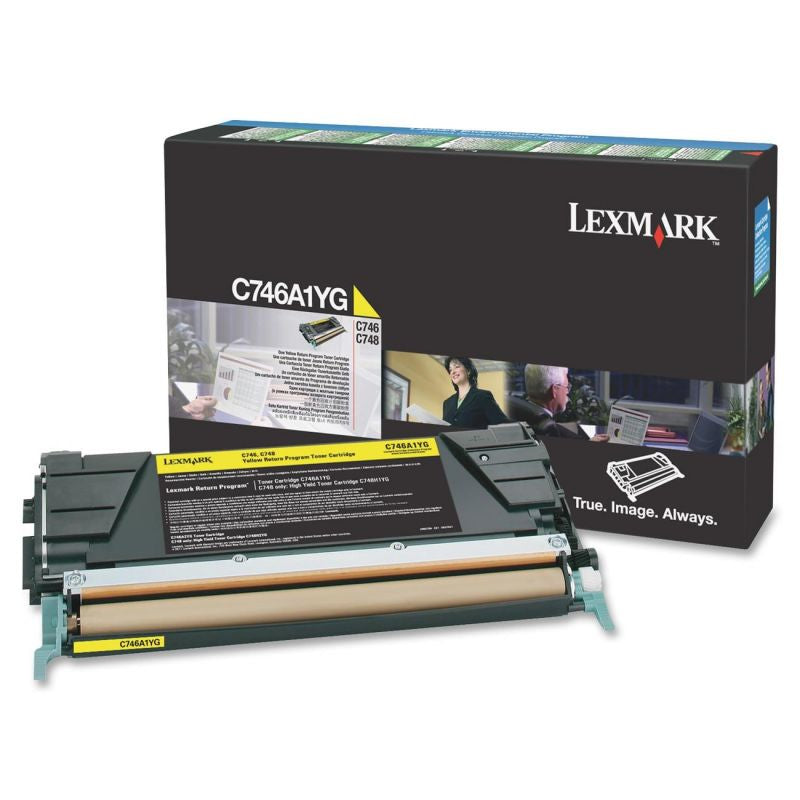 Lexmark C746A1YG Toner cartridge yellow return program, 7K pages ISO/IEC 19798 for Lexmark C 746/748