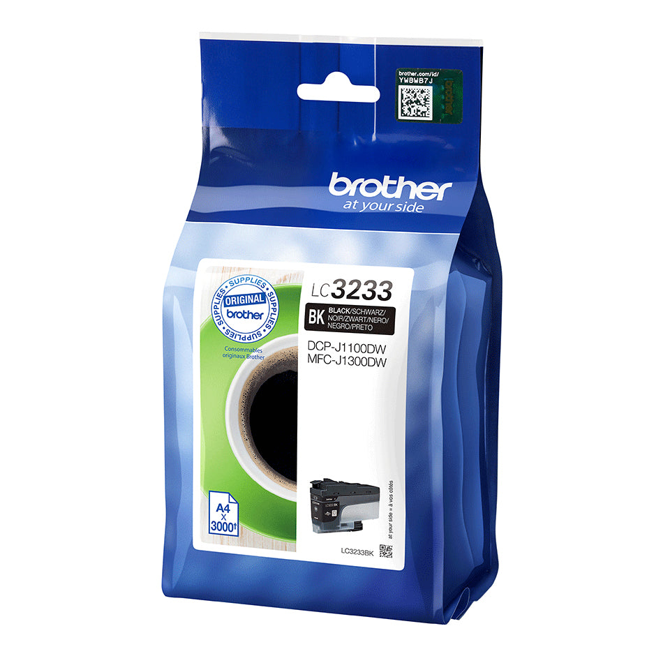 Brother LC-3233BK Ink cartridge black, 3K pages for Brother MFC-J 1300  - Printers & Scanners - Brother