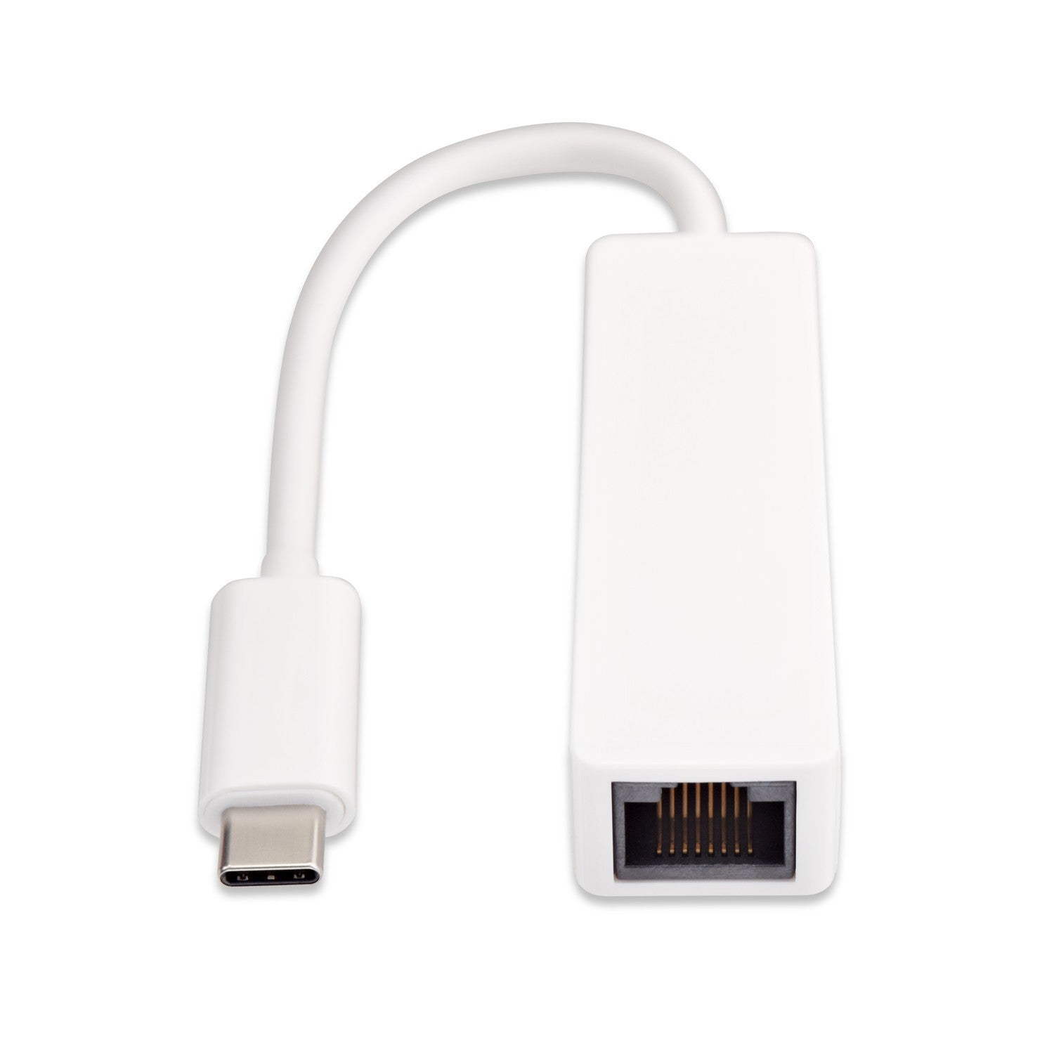 V7 White USB Video Card USB-C Male to RJ45 Male