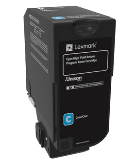 Lexmark 74C2HC0 Toner-kit cyan return program, 12K pages ISO/IEC 19798 for Lexmark CS 725  - Printers & Scanners - Lexmark