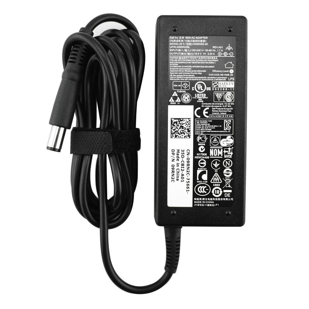 Dell 19.5V 65W AC Adapter Slim PA-12 Family-9RN2C(w/ EU cable)