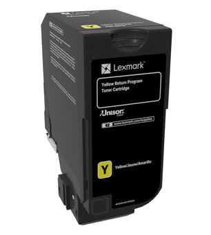 Lexmark 74C20Y0 Toner-kit yellow return program, 3K pages ISO/IEC 19798 for Lexmark CS 720/725/CX 725  - Printers & Scanners - Lexmark