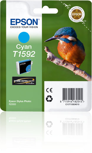 Epson C13T15924010/T1592 Ink cartridge cyan 17ml for Epson Stylus Photo R 2000  - Printers & Scanners - Epson