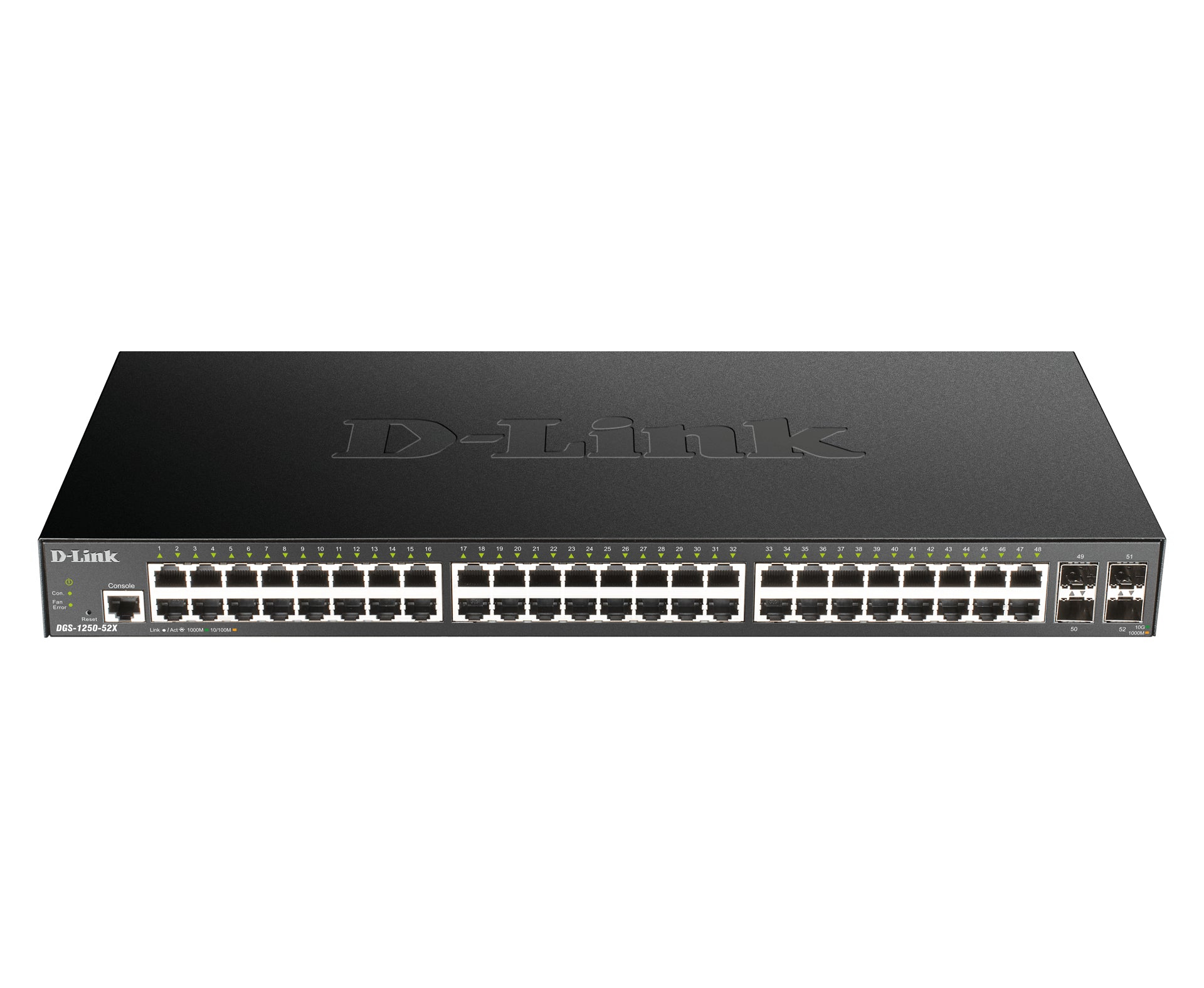 D-Link DGS-1250-52X network switch Managed L3 Gigabit Ethernet (10/100/1000) Black  - Networking - D-Link