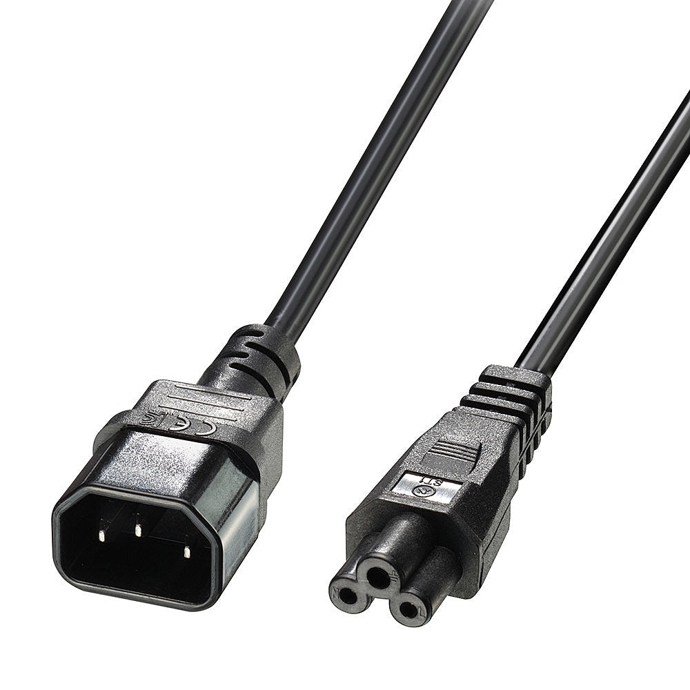 Lindy 2m C5 to C14 Mains Cable, lead free
