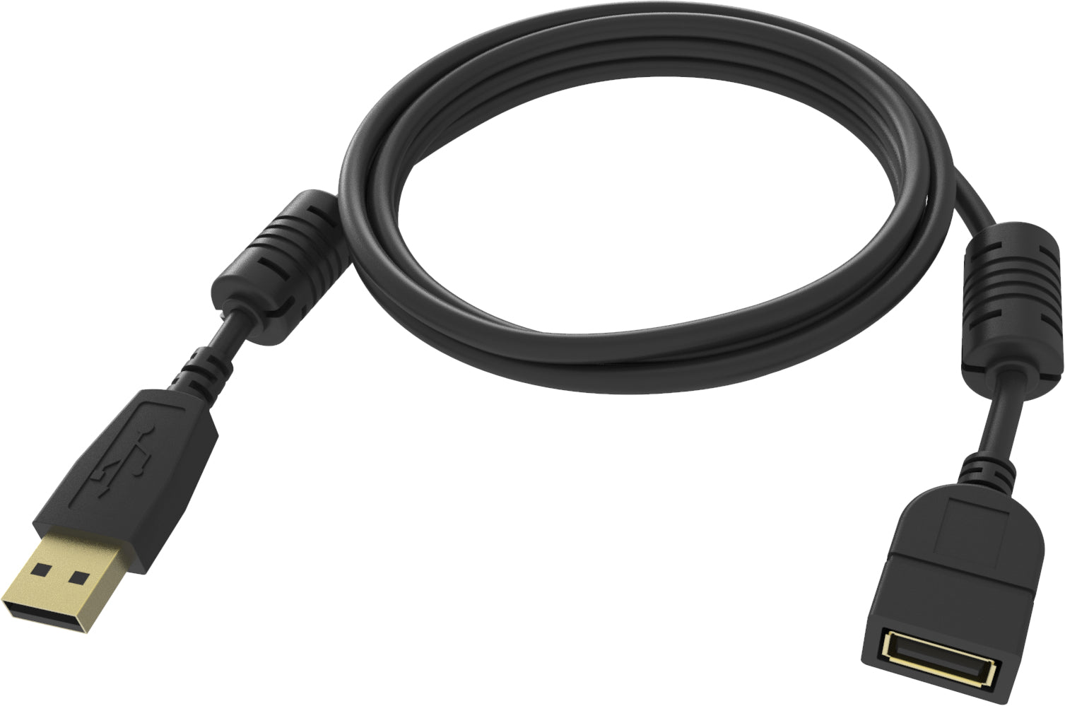 Vision TC-2MUSBEXT-BL USB cable 2 m USB 2.0 USB A Black