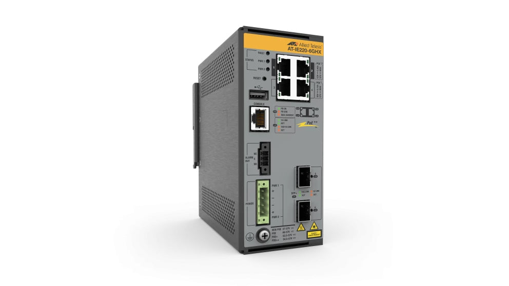 Allied Telesis IE220-6GHX Managed L2 Gigabit Ethernet (10/100/1000) Power over Ethernet (PoE) Grey