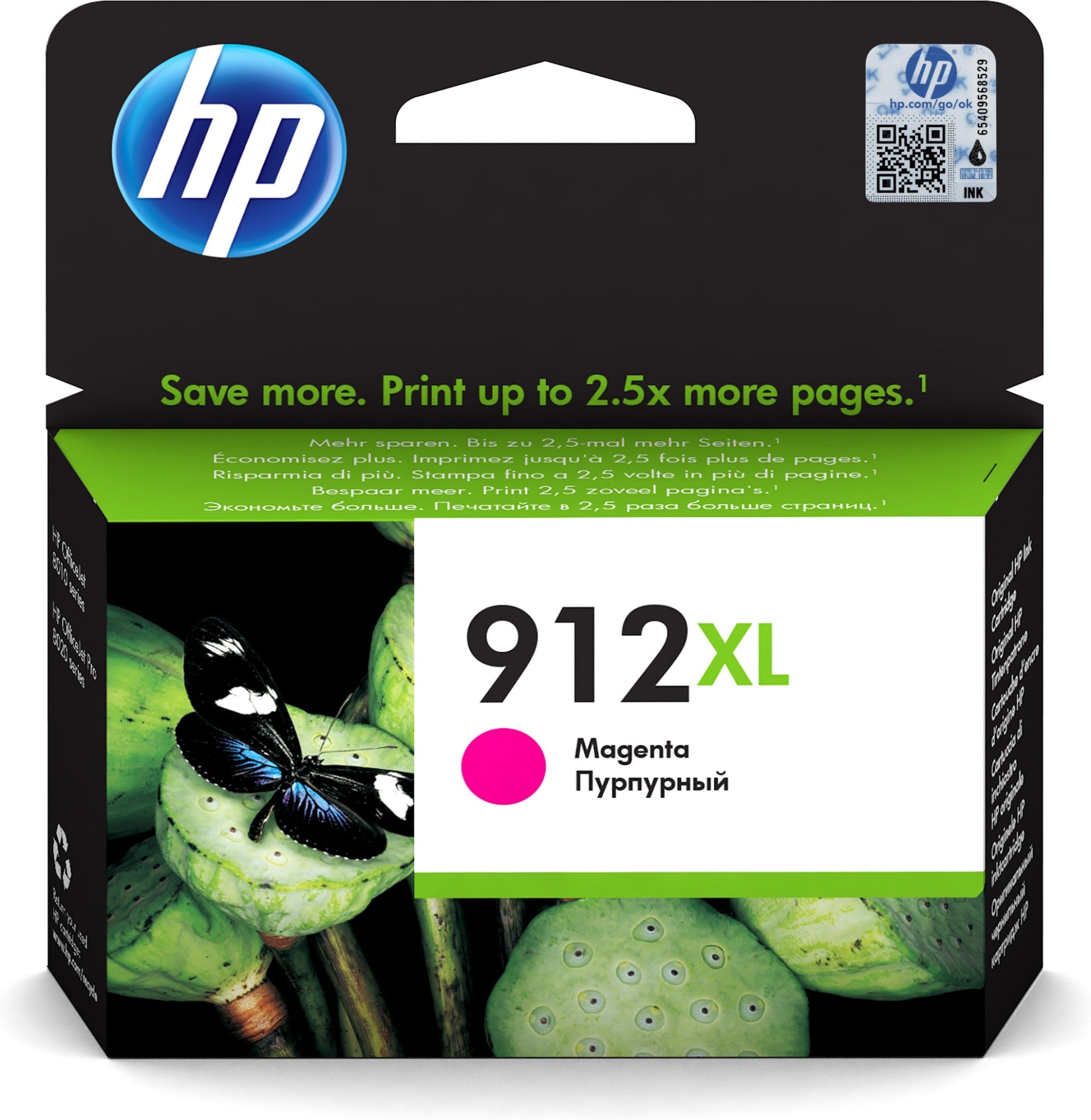 HP 3YL82AE/912XL Ink cartridge magenta high-capacity, 825 pages 10.4ml for HP OJ Pro 8010/e/8020