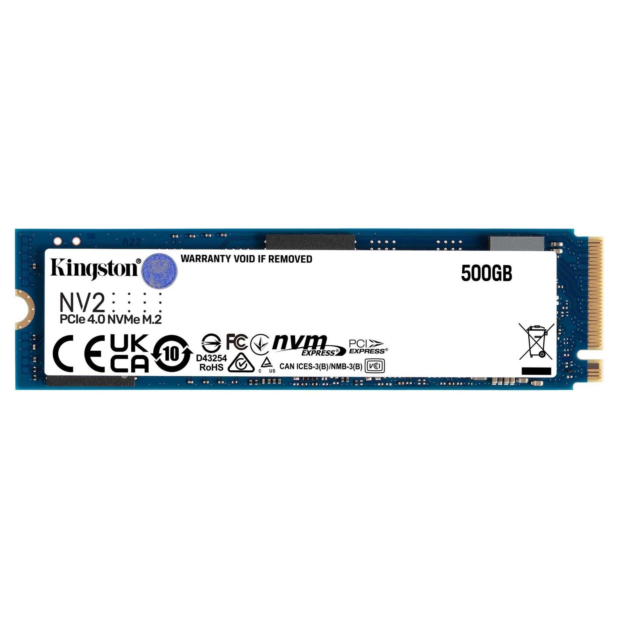 Kingston Technology 500G NV2 M.2 2280 PCIe 4.0 NVMe SSD