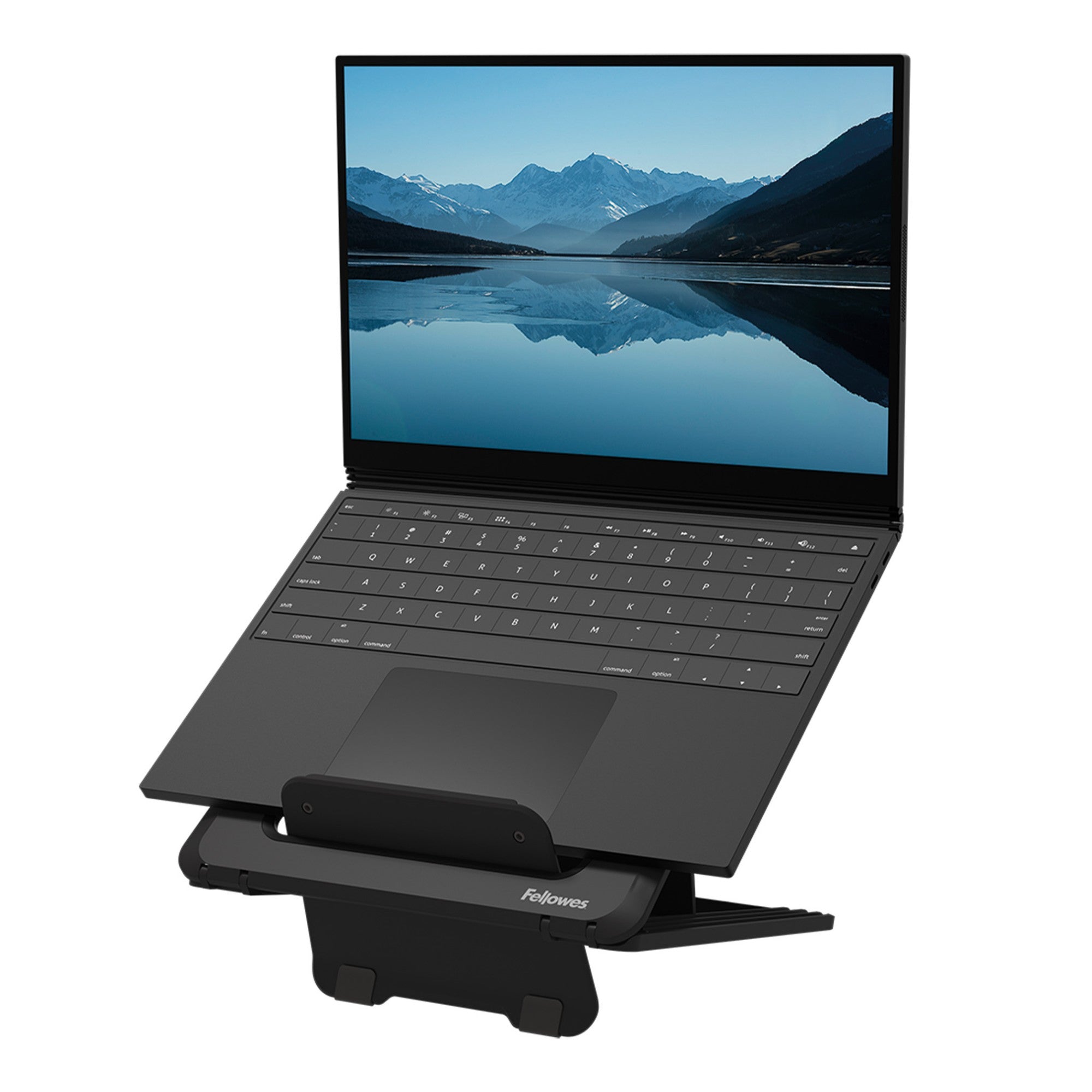 Fellowes Laptop Stand for Desk - Breyta Adjustable Laptop Riser for Home and Office - Portable Laptop Stand with 12 Height Adjustments - Max Laptop Size 14"