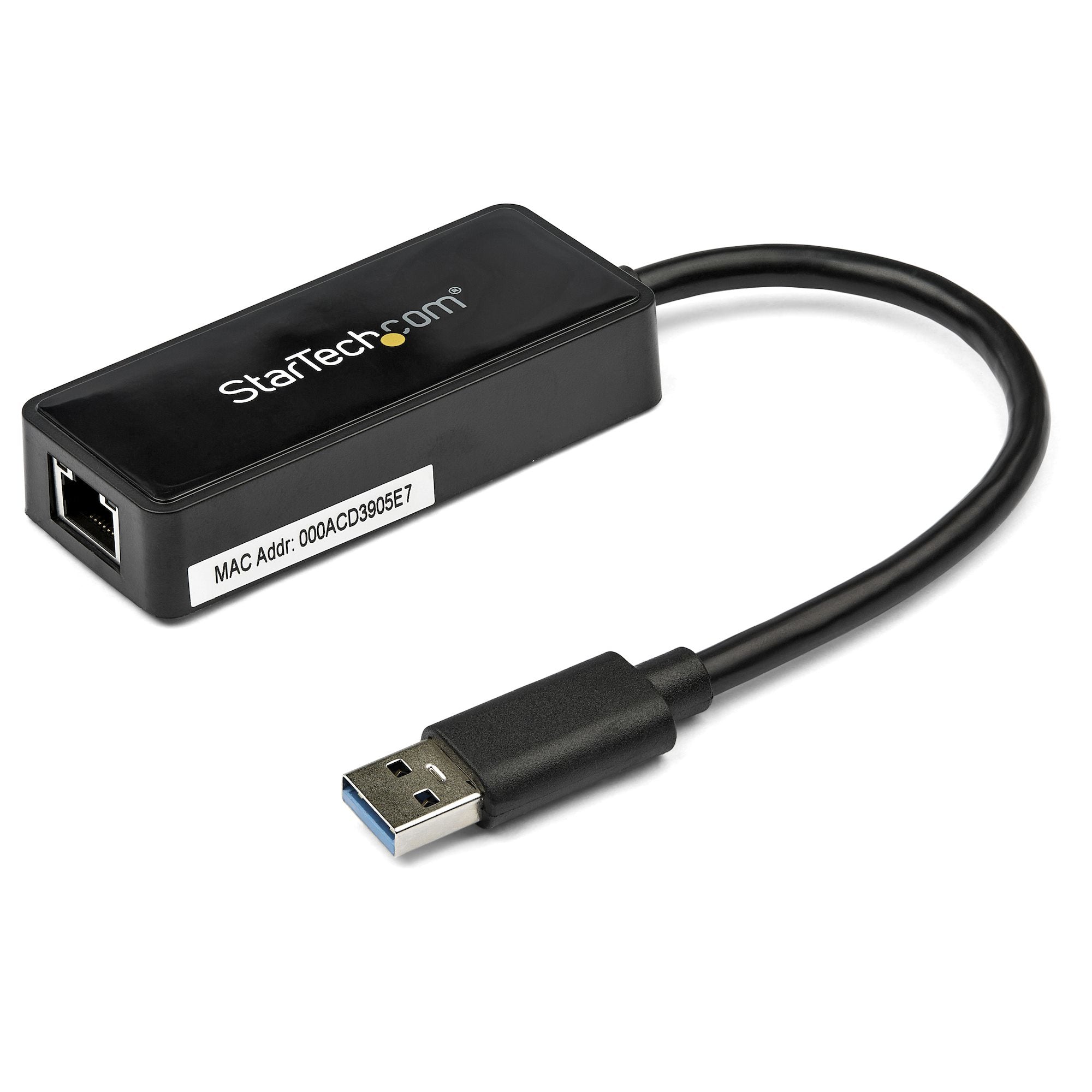 StarTech.com USB 3.0 to Gigabit Ethernet Adapter NIC w/ USB Port - Black  - Computer Components - StarTech.com