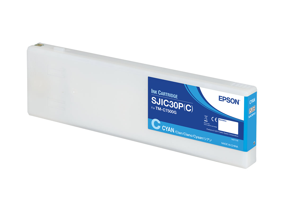 Epson C33S020640/SJIC-30-P-C Ink cartridge cyan 294,3ml for Epson C 7500 G