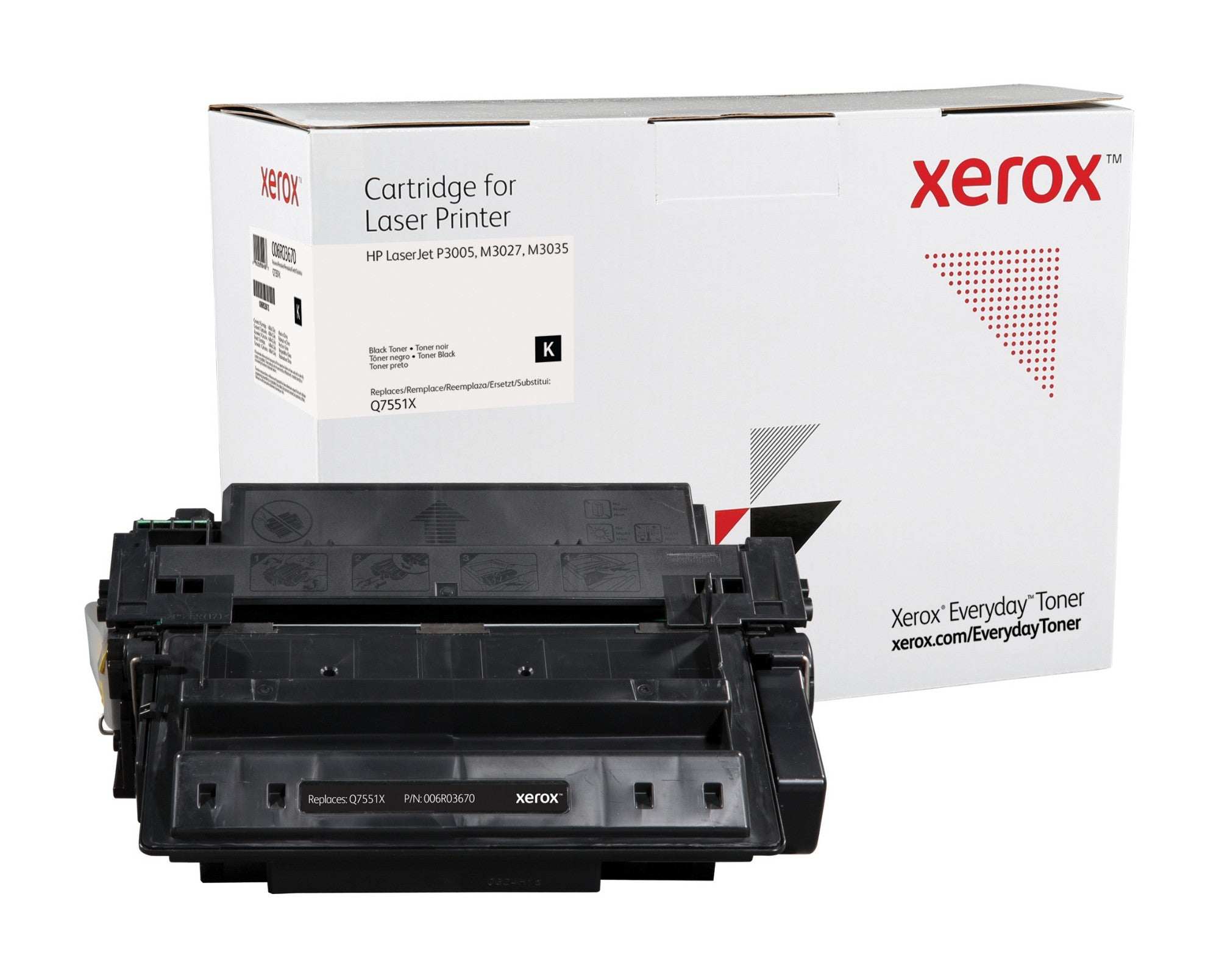 Xerox 006R03670 Toner cartridge black, 13K pages (replaces HP 51X/Q7551X) for HP LaserJet P 3005